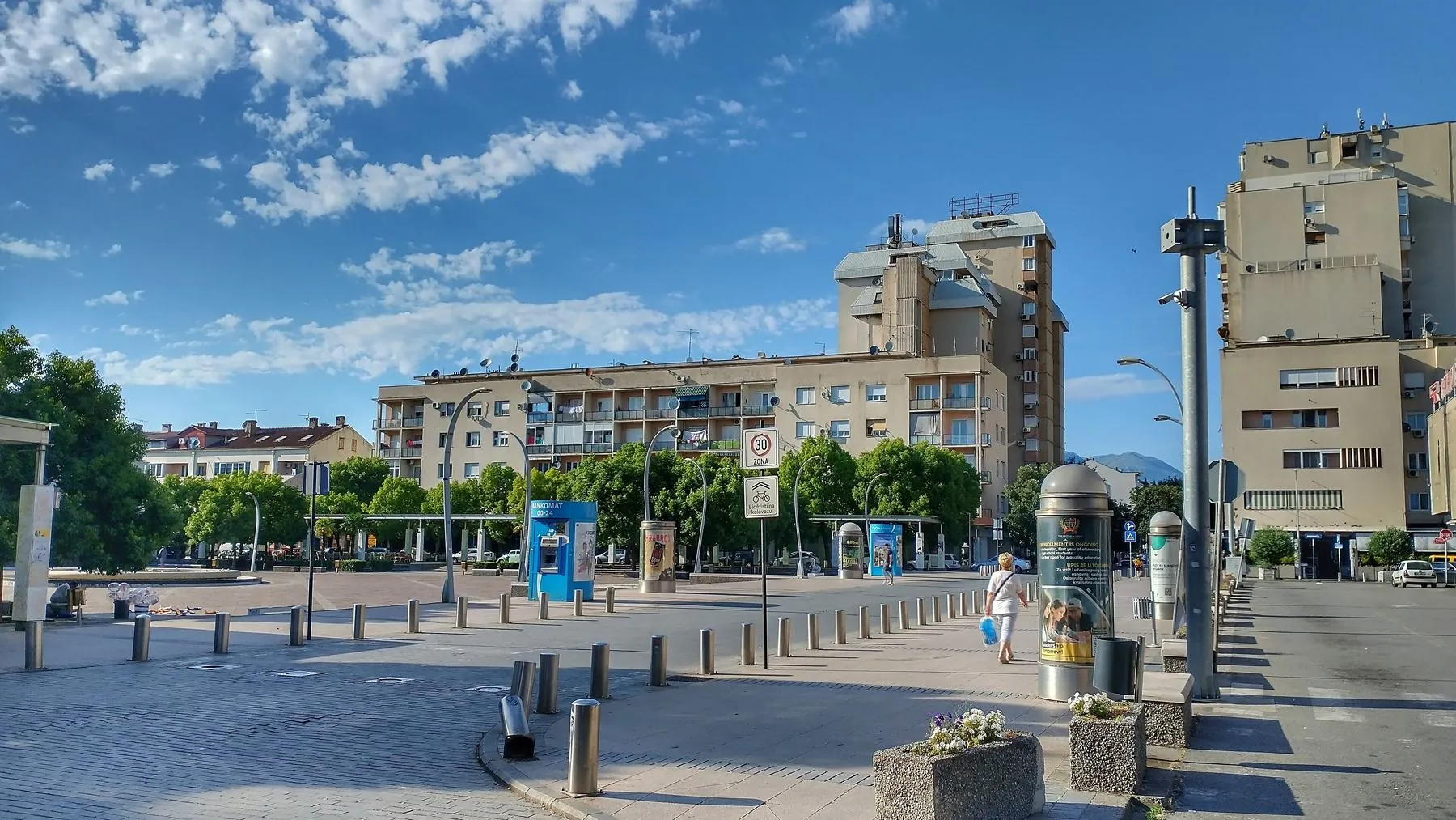 Trg nezavisnosti u centru Podgorice